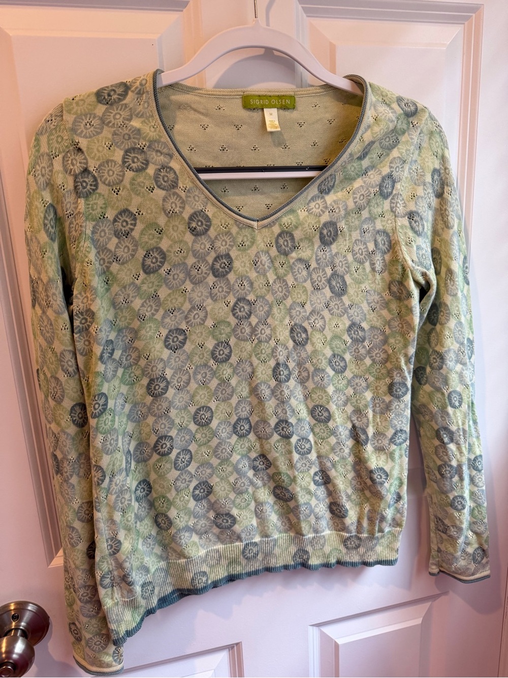 Sigrid Olsen cotton and silk sweater